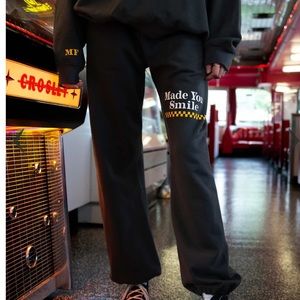 Black Graphic Women's Pants